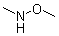 CAS # 1117-97-1, Methoxymethylamine, (Methoxyamino)methane, Methylmethoxyamine, N,O-Dimethylhydroxylamine, N-Methoxy-N-methylamine, N-Methoxymethanamine, N-Methoxymethylamine, N-Methylmethoxyamine, O,N-Dimethylhydroxylamine